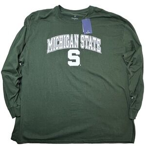 Fanatics Mens 3XL Michigan State Spartans Long Sleeve Tee NWT College Streetwear